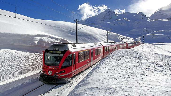 Pojazdy, pociąg, Szwajcaria, Tapety HD