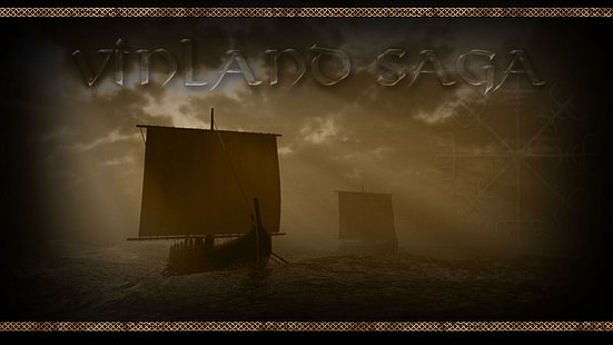 Vinl Saga, vinlano saga box, norr, vinland, hednisk, nordisk, hedendom, viking, drakkar, myt, keltisk, båtar, HD tapet HD wallpaper