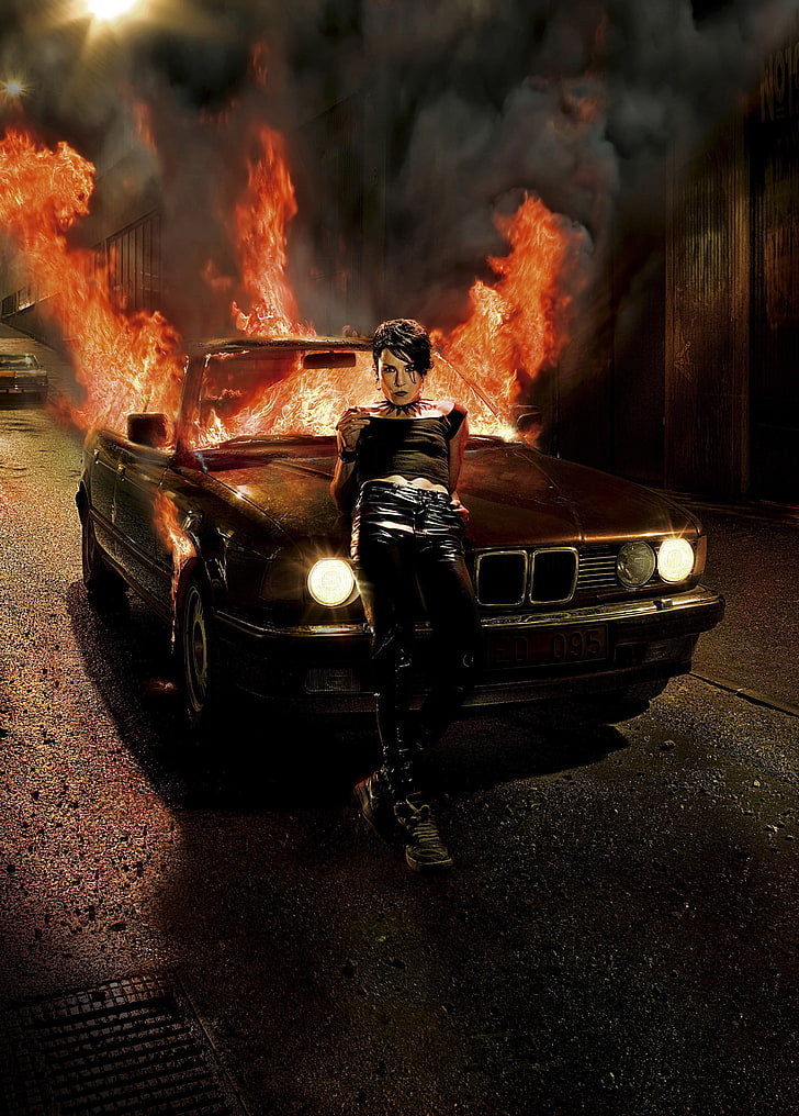 Noomi Rapace, The Girl with the Dragon Tattoo, HD tapet, telefon tapet