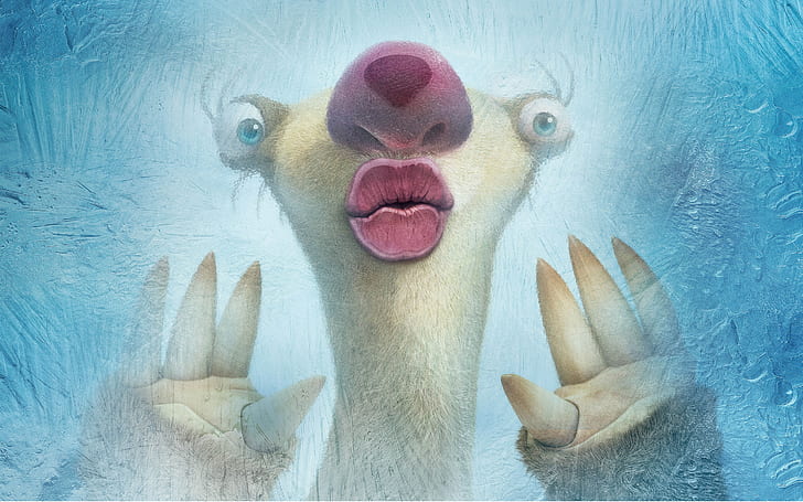ice age collision course, sid, weird face, Movies, HD wallpaper