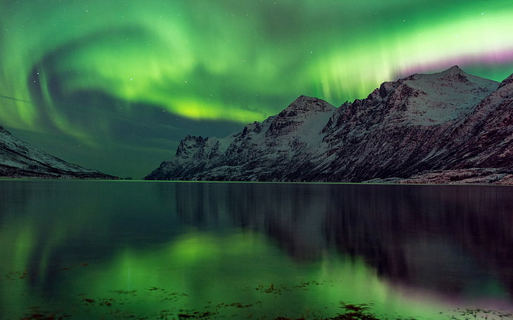 Aurora abisko lake sweden travel-Nature Photo HD W .., aurora boreal, Fondo de pantalla HD