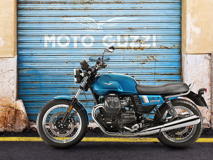 moto, special, garagentor, guzzi, v7 III, HD-Hintergrundbild