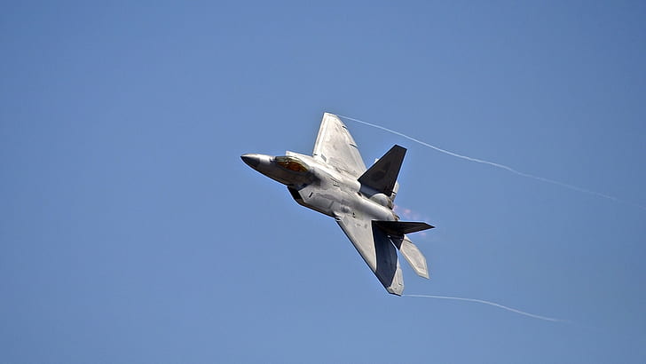 F-22 Raptor, samoloty, samoloty wojskowe, Tapety HD
