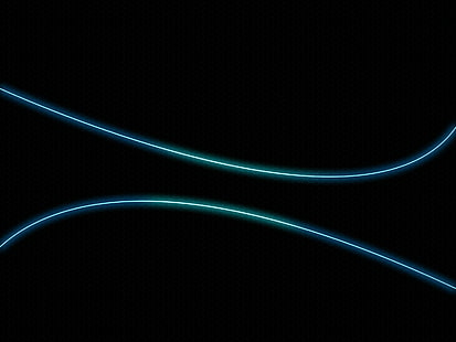 аннотация, линии, голубой, минимализм, чёрный, чёрный фон, HD обои HD wallpaper