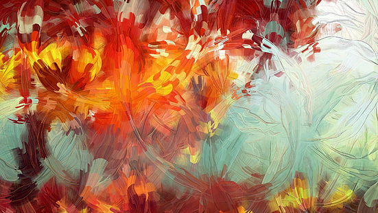 lukisan, abstrak, karya seni, berwarna-warni, Wallpaper HD HD wallpaper