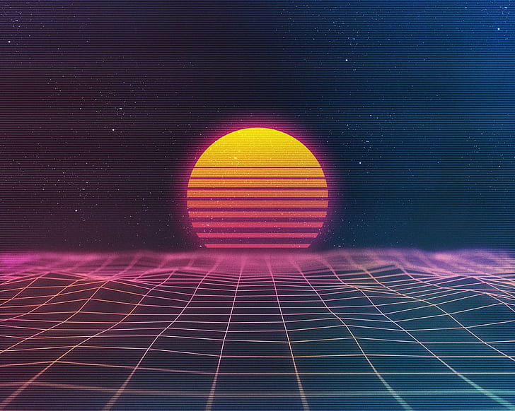 New Retro Wave, synthwave, HD wallpaper