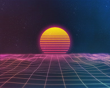 New Retro Wave, synthwave, Tapety HD HD wallpaper