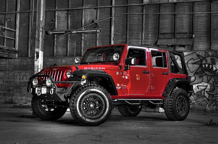 Red Jeep Wrangler Hd Wallpapers Free Download Wallpaperbetter