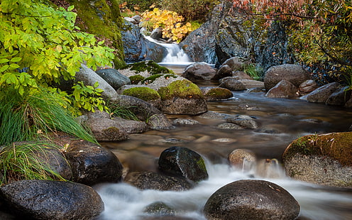 น้ำตก Timelapse Stream Rocks Stones Forest HD, ธรรมชาติ, ป่า, หิน, หิน, ไทม์แลปส์, น้ำตก, สตรีม, วอลล์เปเปอร์ HD HD wallpaper