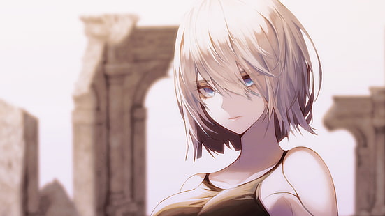 Nier: Automata, A2 (Nier: Automata), Anime Girls, Anime, blaue Augen, Blond, HD-Hintergrundbild HD wallpaper