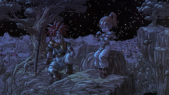Dragon Ball Broly und Bulma Grafik, SNES, Chrono Trigger, HD-Hintergrundbild HD wallpaper