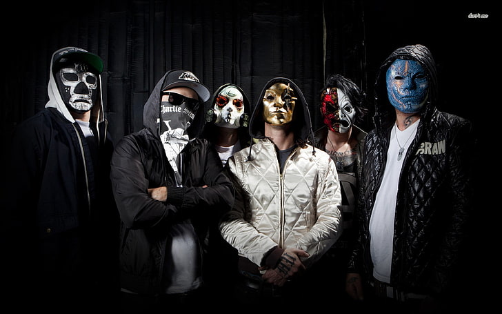 Hollywood undead, music, mask, HD wallpaper