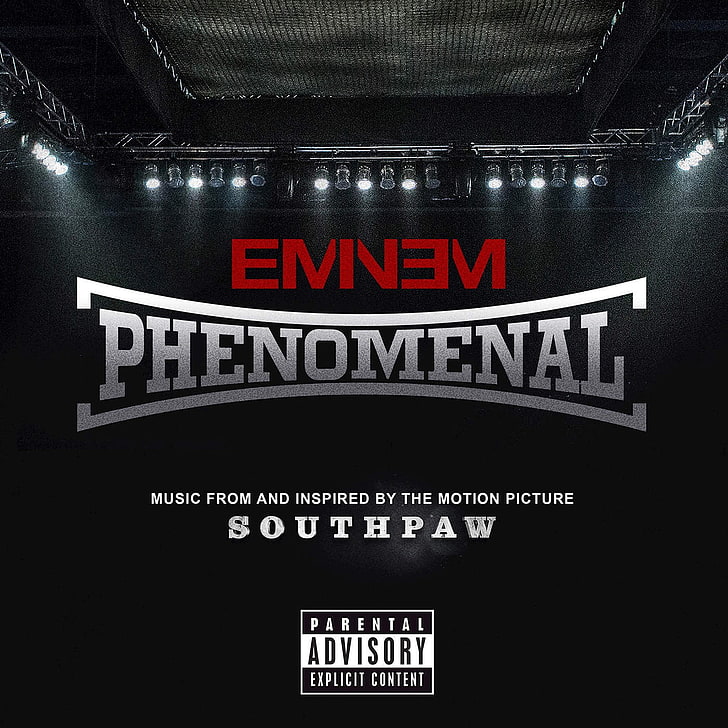 قميص أبيض وأسود بياقة مستديرة من Eminem، خلفية HD
