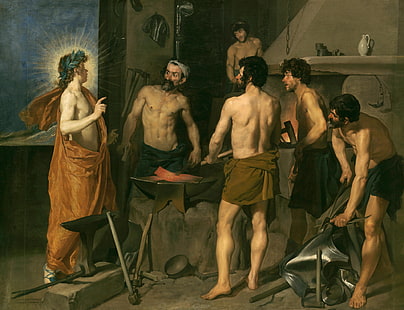 cuadro, mitología, La fragua de Vulcano, Diego Velázquez, Fondo de pantalla HD HD wallpaper