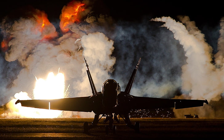 전투기, 항공기, 군사, 비행기, 전쟁, 맥도넬 더글러스 F / A-18 호 넷, HD 배경 화면