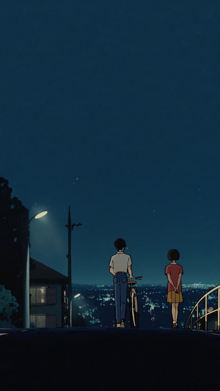 pareja de anime, Studio Ghibli, Love Live!, Fondo de pantalla HD, fondo de pantalla de teléfono