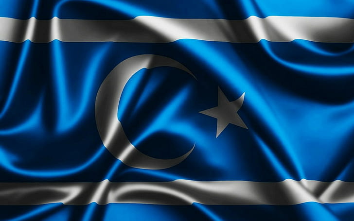 Irak turkmen Flagge, HD-Hintergrundbild