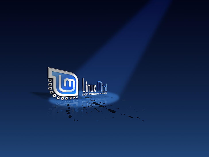 Linux Mint, blau und weiß Linux Mint-Logo, Computer, Linux, HD-Hintergrundbild