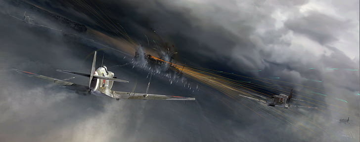 Вторая мировая война Военный самолет Военный самолет Самолет Spitfire Супермарин Spitfire Королевская авиация, HD обои