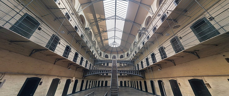Man Made, Prison, Abandoned, Dublin, Ireland, Jail, Stairs, HD wallpaper