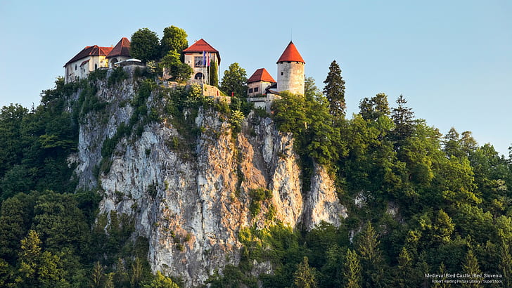 Medieval Bled Castle, Bled, Slovenia, Architecture, HD wallpaper