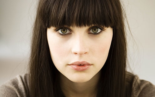 فيليسيتي جونز ، ممثلة ، نساء ، عيون خضراء ، وجه، خلفية HD HD wallpaper