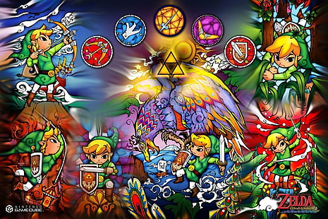 La légende de Zelda, fond d'écran numérique, Zelda, La légende de Zelda: Le Wind Waker, Fond d'écran HD HD wallpaper