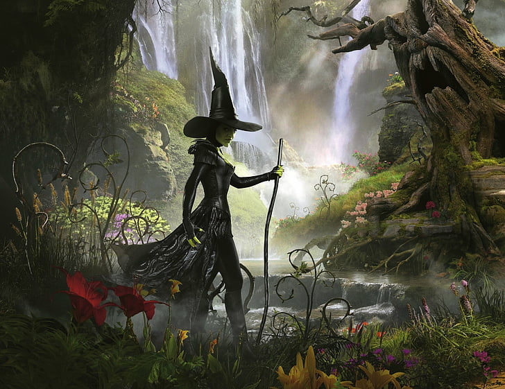 Movie, Oz the Great and Powerful, Artistic, Dark, Fantasy, Forest, Witch, HD wallpaper