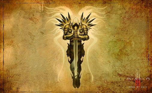 Diablo III Cain Kitabı, Diablo 2 vektör, Oyunlar, Diablo, Fantezi, Diablo 3, Diablo III, video oyunu, Cain kitabı, HD masaüstü duvar kağıdı HD wallpaper