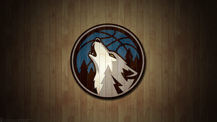 Basketball, Logo, Minnesota Timberwolves, NBA, HD wallpaper