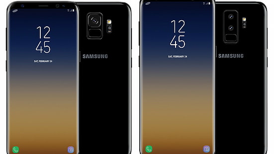 deux Samsung Galaxy S8 noir minuit, Samsung Galaxy S9, 4k, Fond d'écran HD HD wallpaper