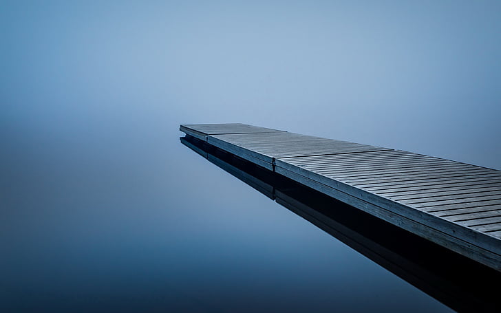 lake, pontoon, HD wallpaper