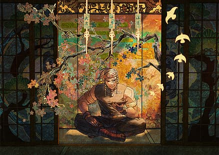 Tengen Uzui, Kimetsu no Yaiba, อะนิเมะ, วอลล์เปเปอร์ HD HD wallpaper
