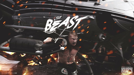 WWE, Brock Lesnar, luta livre, HD papel de parede HD wallpaper