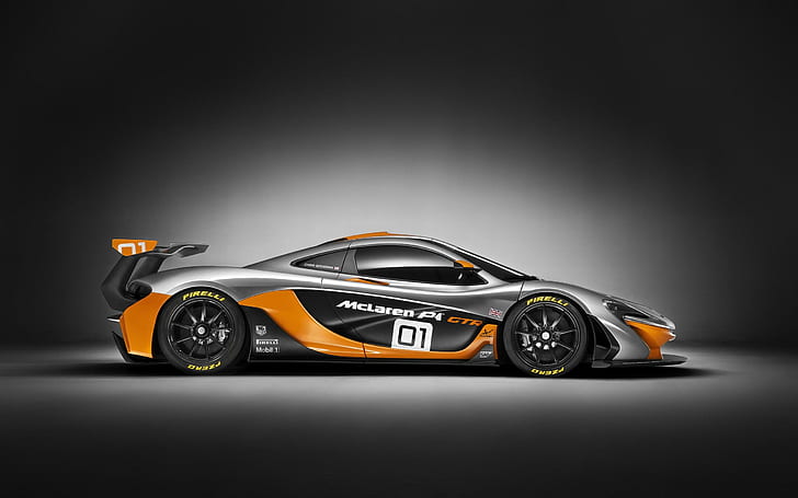 2014 McLaren P1 GTR Design Concept 5, coupé sportiva in bianco e nero, concept, design, mclaren, 2014, automobili, Sfondo HD
