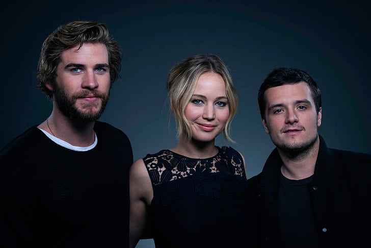 Jennifer Lawrence, The Hunger Games, Josh Hutcherson, Liam Hemsworth, the main role, HD wallpaper