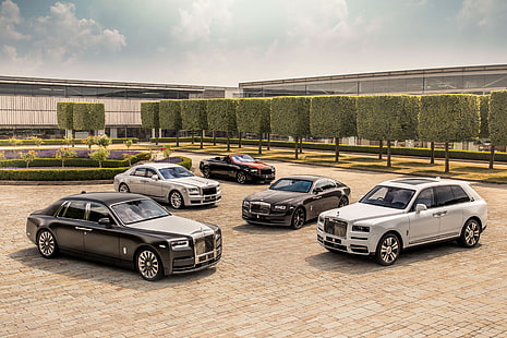 Rolls Royce, Rolls-Royce, Araba, Lüks Araba, Rolls-Royce Cullinan, Rolls-Royce Dawn, Rolls-Royce Ghost, Rolls-Royce Wraith, Hayalet, Araç, HD masaüstü duvar kağıdı HD wallpaper
