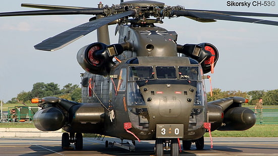 軍用ヘリコプター、シコルスキーCH-53シースタリオン、 HDデスクトップの壁紙 HD wallpaper
