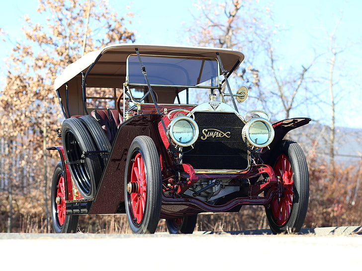 1910, holbrook, model 50, retro, simplex, touring, HD wallpaper