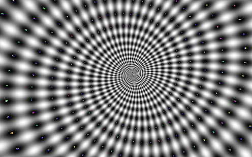 espiral de ilusión óptica psicodélica, Fondo de pantalla HD HD wallpaper