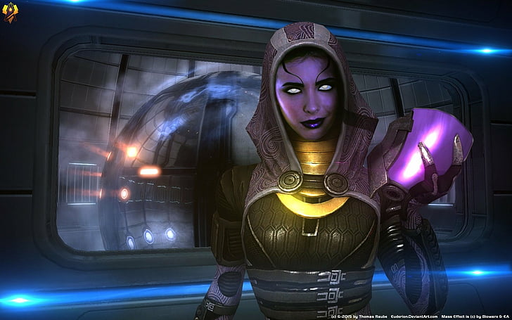 Mass Effect, Alien, Girl, Sci Fi, Tali'Zorah, วิดีโอเกม, ผู้หญิง, วอลล์เปเปอร์ HD