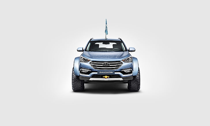 2017, Hyundai Santa Fe, 4K, Арктик Тракс, HD обои