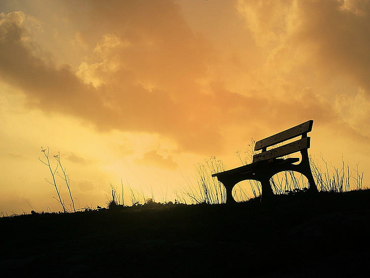 Bench Skyscapes Iphone, bench, iphone, skyscapes, HD wallpaper