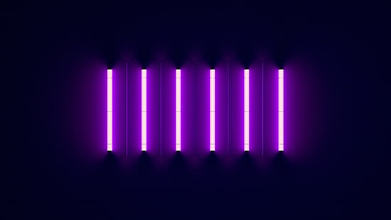  Artistic, Neon, Purple, HD wallpaper HD wallpaper