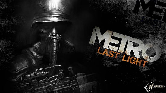 Metro Last Light game cover, Metro: Last Light, video games, digital art, typography, HD wallpaper HD wallpaper