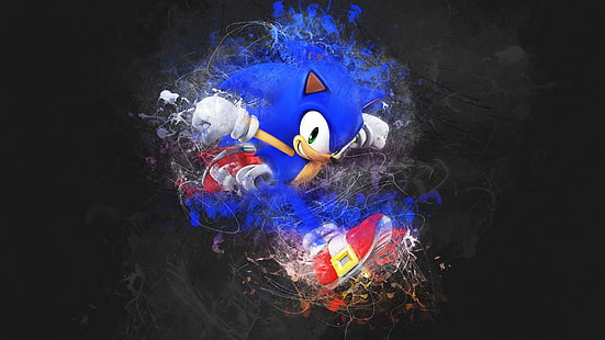 héroe, obra de arte, Sonic, Sonic the Hedgehog, Super Smash Brothers, Fondo de pantalla HD HD wallpaper