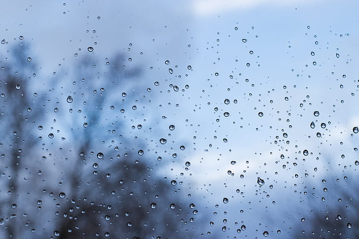 Drops, glass, rain, wet, blur, window, HD wallpaper | Wallpaperbetter