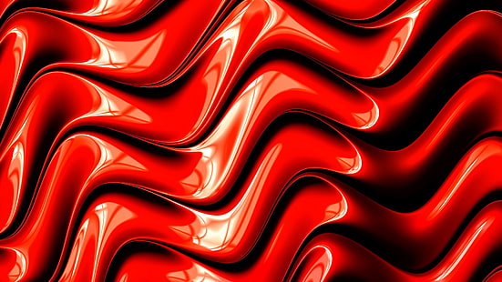 vermelho, linha, padronizar, 3d, textura, fractal, geometria, design gráfico, arte, HD papel de parede HD wallpaper