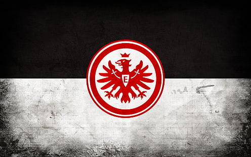 Fotboll, Eintracht Frankfurt, emblem, logotyp, HD tapet HD wallpaper