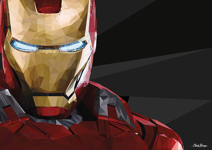 iron man, hd, 4 karat, künstler, behance, grafik, digitale kunst, superhelden, HD-Hintergrundbild